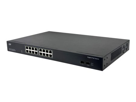 16-Port Gigabit 275W PoE+ Switch + 2-Port SFP Uplink - Desktop Rack Mount - Unmanaged - 1U - IEEE802.3af at For Cheap