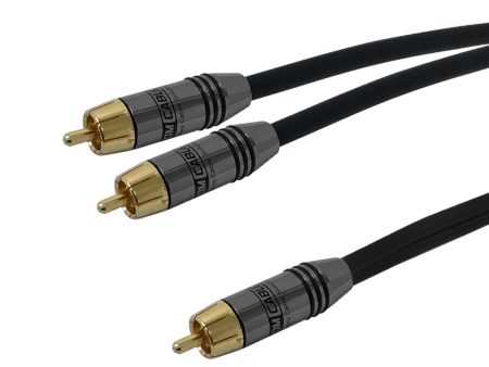 Premium Phantom Cables Single RCA Male to 2x RCA Male Cable FT4 Online now