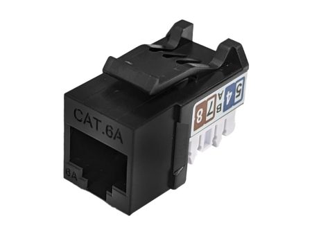 RJ45 Cat6a Slim Profile Jack, 110 Punch-Down Online