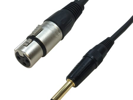 Premium Phantom Cables XLR Female to TS Male Cable For Cheap