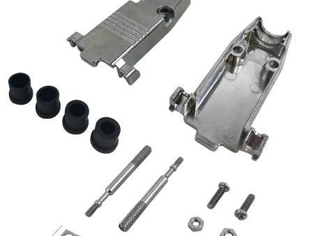 DB9 Metal Cover Kit with Thumbscrews and Grommets - Fits 4mm to 10mm Cable Cheap