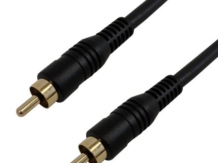 RCA Male to RCA Male RG59 Molded Composite Video or Subwoofer Cable - Riser Rated FT4 Discount