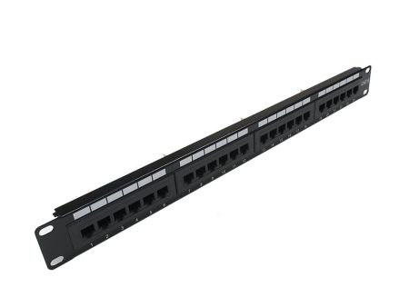 24-Port CAT6 Patch Panel, 19  Rackmount 1U - 110 Punch-Down Discount