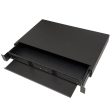 1U LGX Style Sliding Panel (holds 3 cassettes panels) - Black Online Hot Sale