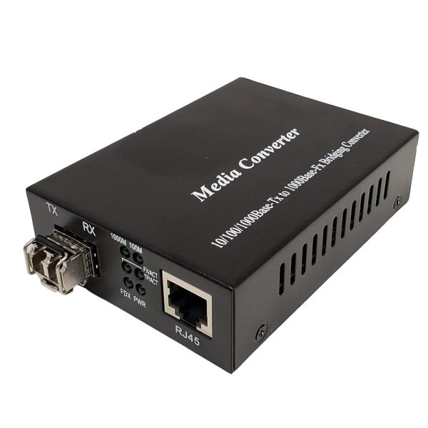 10 100 1000 Multimode Media Converter 550m LC (850nm) Supply