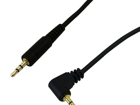 2.5mm Stereo Male Straight to Male Right Angle Cable - Riser Rated CMR FT4 Online