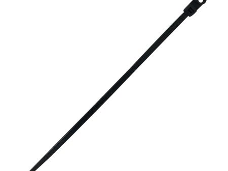 8 Inch Mounted Head Cable Tie (50lb) - UV Nylon 66 - Pack of 1000 Cheap