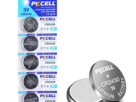 Coin Cell Batteries 3.0V CR2430 Lithium Manganese (5 pack) Online now