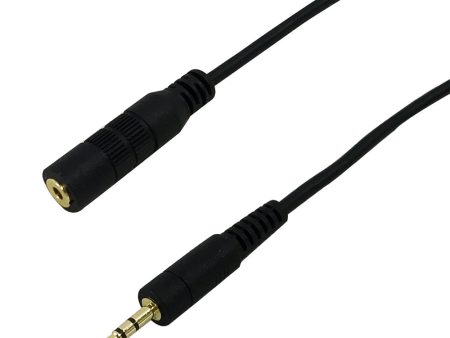 2.5mm Stereo Male to Female Cable - Riser Rated CMR FT4 - Black Online now