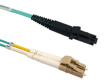 OM3 Multimode Duplex MTRJ LC 50 Micron - Fiber Optic Patch Cable - 2mm Jacket - LSZH OFNR Cheap