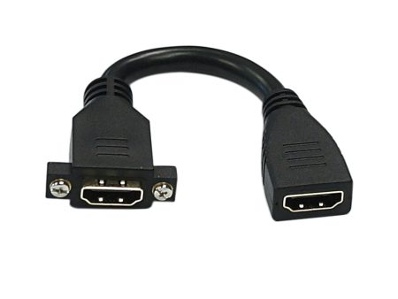 6 inch HDMI Female to Female 8K Adapter with Screw Holes Fashion