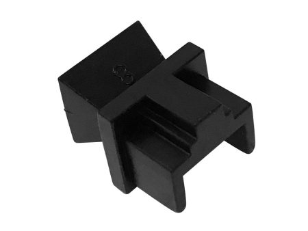 RJ45 Female Port Dust Cap - Black - Pack of 100 Discount