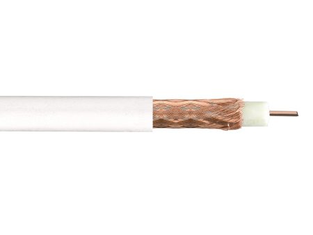 1000ft RG59 BC 20AWG Bulk Cable, 95% BC Braid CMP - White Online