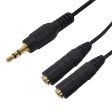 3.5mm Stereo Male to 2x 3.5mm Stereo Female Cable Online Sale