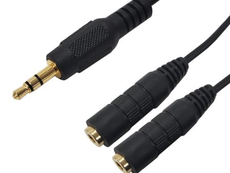 3.5mm Stereo Male to 2x 3.5mm Stereo Female Cable Online Sale