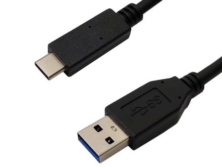 USB 3.1 Type-C Male to A Male Cable 10G 3A - USB-IF Certified - Black Supply