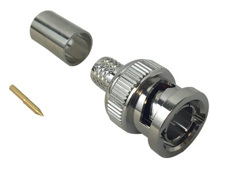 BNC Male Crimp Connector for RG6 Cable - 6GHz Max Online