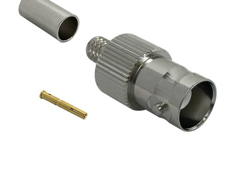 BNC Female Crimp Connector for LMR-240 50 Ohm For Sale