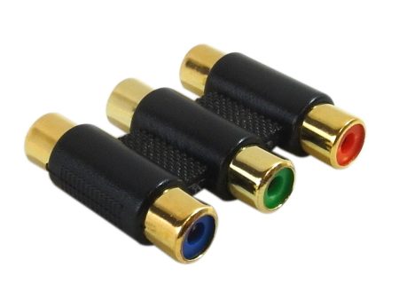 3 x RCA Female to 3 x RCA Female Component Coupler Online