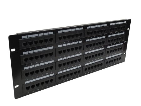 96-Port CAT6 Patch Panel, 19  Rackmount 4U - 110 Punch-Down For Cheap