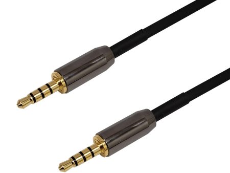 Premium Phantom Cables 3.5mm 4C Male To Male Cable 22AWG - Plenum For Discount