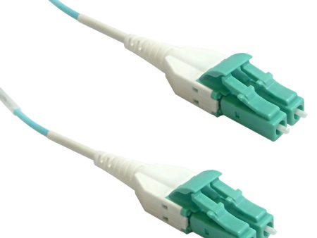 OM4 Multimode Duplex LC LC Uniboot 50 Micron - Fiber Optic Patch Cable - 2mm Jacket - OFNP Plenum Hot on Sale