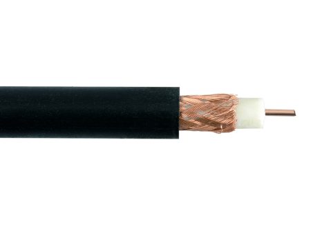 1000ft RG59 20AWG Solid Copper 95% Braid 75 Ohm CMR Bulk Cable - Black on Sale