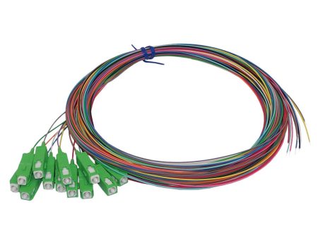 3m SC APC 12-Fiber OS2 Singlemode Simplex 9 micron - 900um Pigtail - Color Coded Online