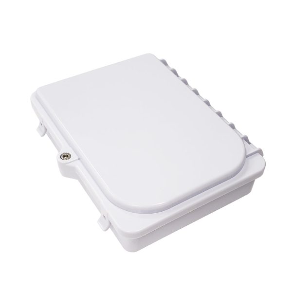 Outdoor 1-port Plastic Fiber Terminal Box with SC APC Simplex Coupler - IP65 - White Cheap