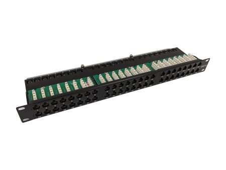 48-Port CAT6 Patch Panel, 19  Rackmount 1U - 110 Punch-Down Online now