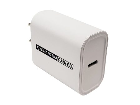 USB Wall Charger - 20W - USB Type-C PD (Power Delivery) (5V 3A, 9V 2.22A, 12V 1.67A) - White For Discount