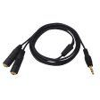 3.5mm Stereo Male to 2x 3.5mm Stereo Female Cable Online Sale