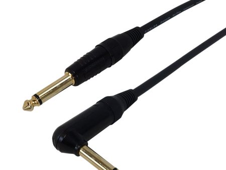 Premium Phantom Cables TS Mono Male to TS Mono Right Angle Male Instrument Guitar Cable Sale