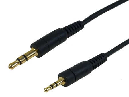 3.5mm Stereo Male to 2.5mm Stereo Male Cable - Riser Rated CMR FT4 - Black Online Sale