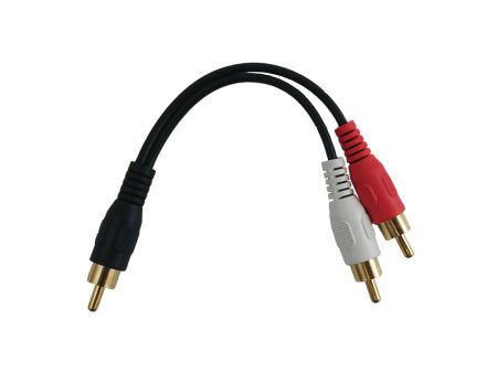 6 inch Subwoofer Y-Splitter RCA Male to 2x RCA Male Cable Discount