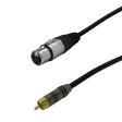 Premium Phantom Cables XLR Female to RCA Male Unbalanced Audio Cable FT4 Sale