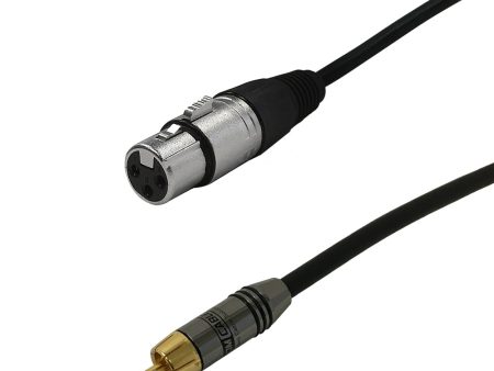 Premium Phantom Cables XLR Female to RCA Male Unbalanced Audio Cable FT4 Sale