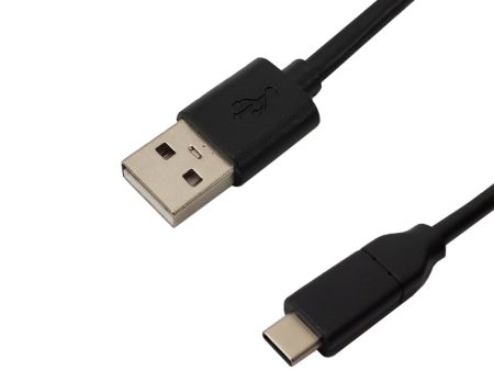 USB 2.0 Type-C Male to A Male Cable 480Mbps 3A - USB-IF Certified - Black Fashion