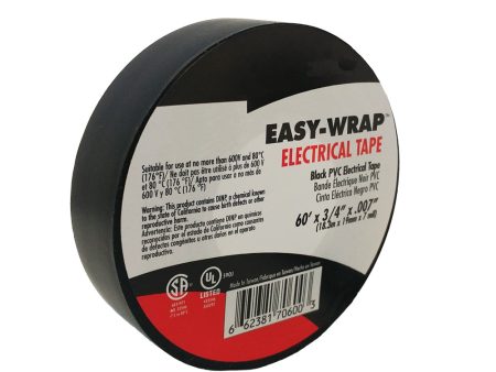 Electrical Tape 7mil 3 4 Wide 60ft Roll on Sale