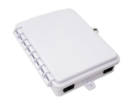 Outdoor 1-port Plastic Fiber Terminal Box with SC APC Simplex Coupler - IP65 - White Cheap