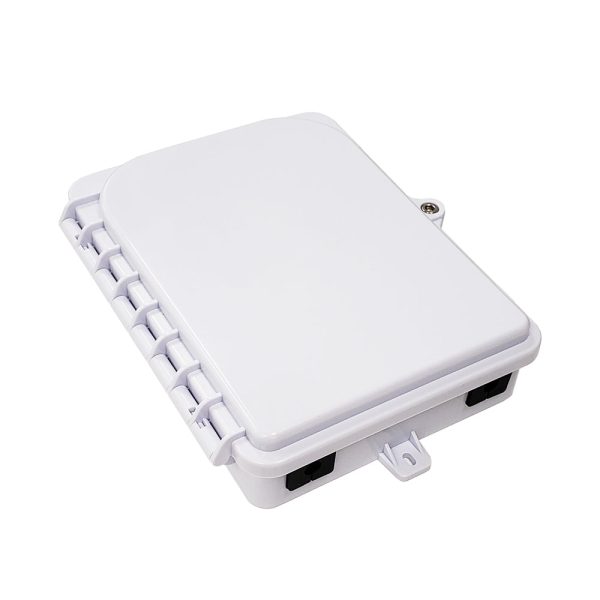 Outdoor 1-port Plastic Fiber Terminal Box with SC APC Simplex Coupler - IP65 - White Cheap