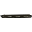 24-Port CAT6A Shielded Patch Panel, 19  Rackmount Online Hot Sale