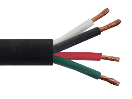 Flexible Electrical Cord Cable - 10AWG 4C SOOW 600V 90C - Black (Per Meter) Supply