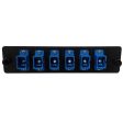 Loaded LGX Adapter Panel with 6x Simplex SC UPC Singlemode - Black Online